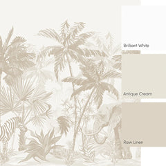 Vintage Explorer Full Wall Mural in Neutral