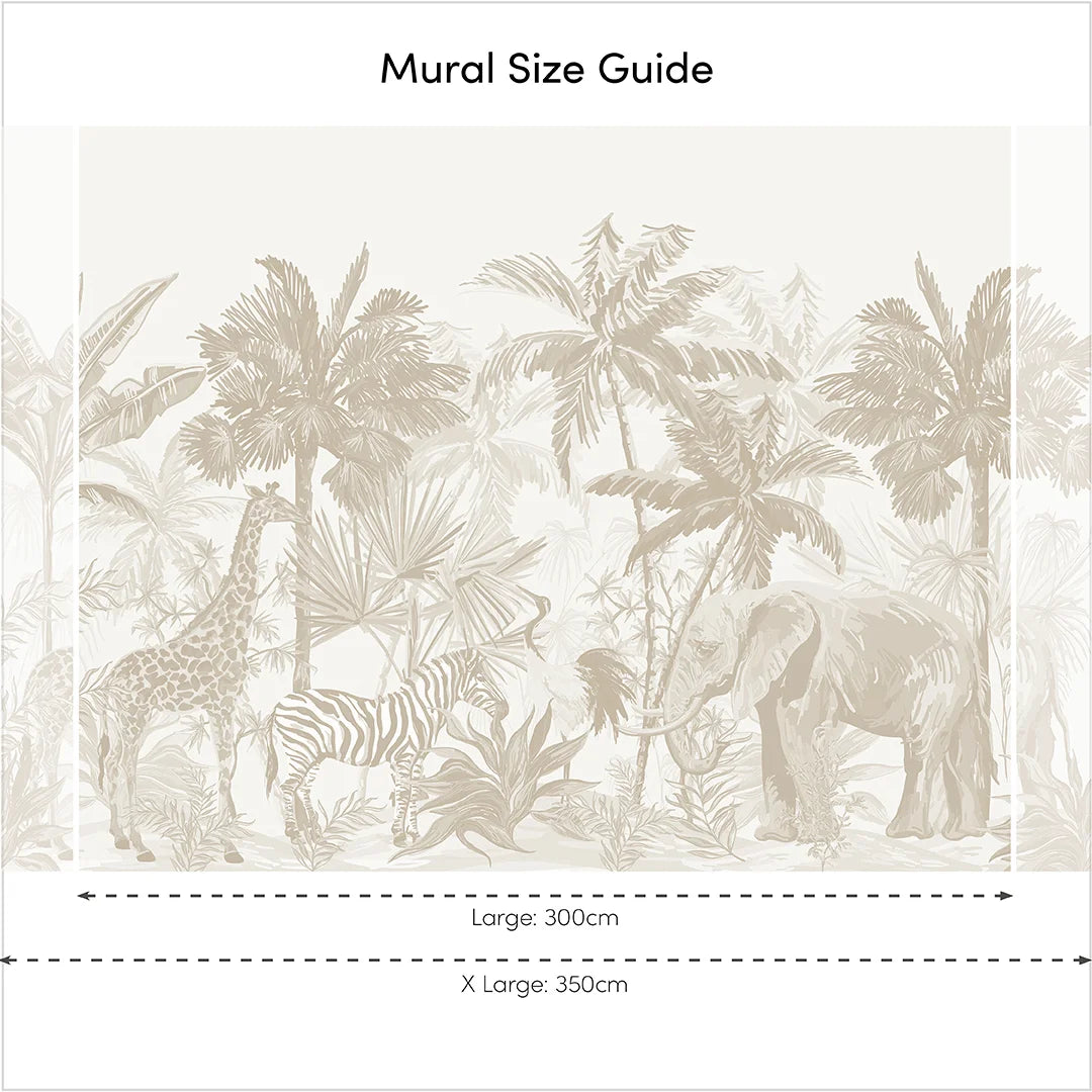Vintage Explorer Full Wall Mural in Neutral