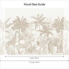 Vintage Explorer Full Wall Mural in Neutral