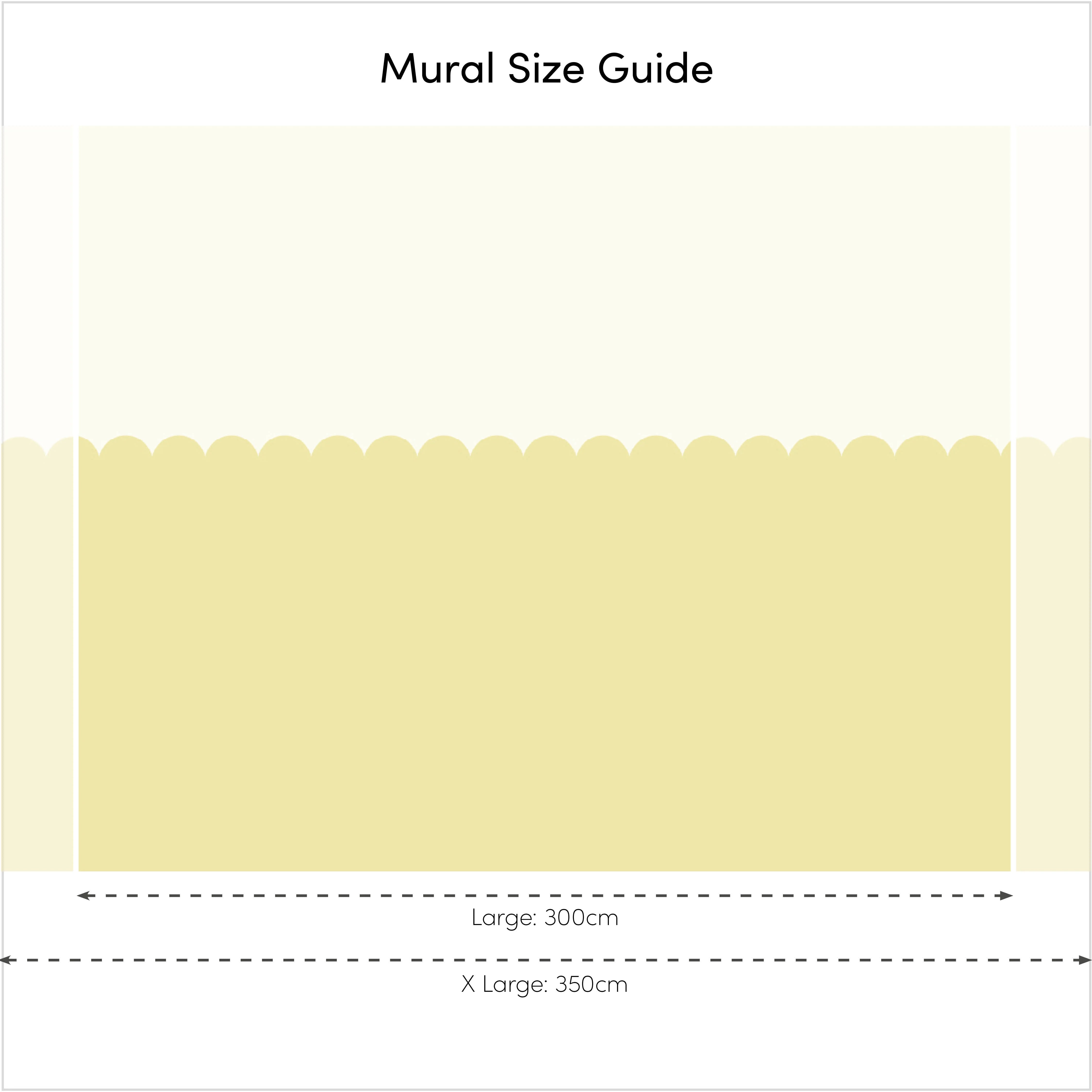 Boho Mermaid Full Wall Mural in Mustard