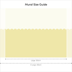 Boho Mermaid Full Wall Mural in Mustard