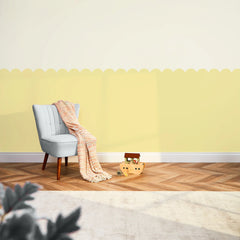 Boho Mermaid Full Wall Mural in Mustard