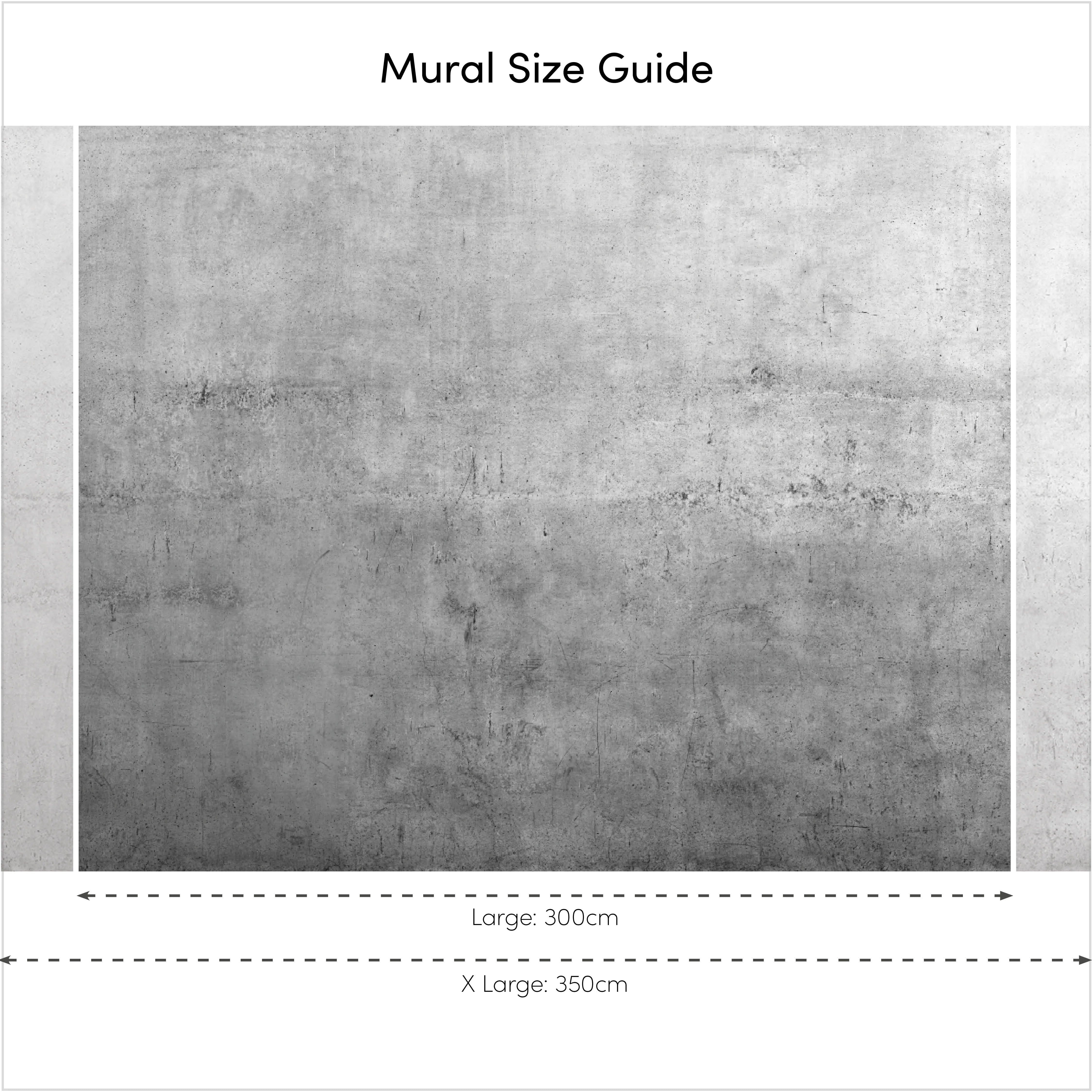Ombre Concrete Full Wall Mural in Grey