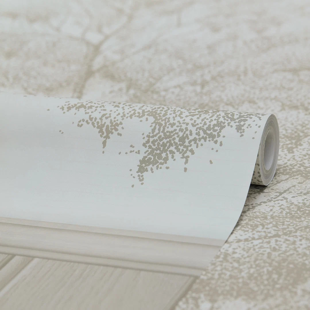 Woodland Whisper Panel Wallpaper in Cream