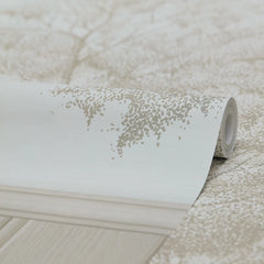 Woodland Whisper Panel Wallpaper in Cream
