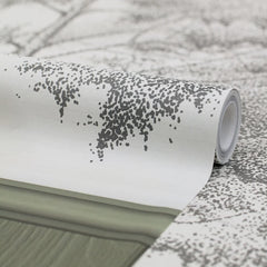 Woodland Whisper Panel Wallpaper in Sage Green